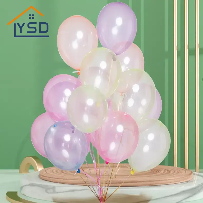 Színes kristály latex ballon