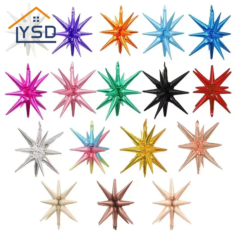 Felrobbanó csillagfóliás léggömbök