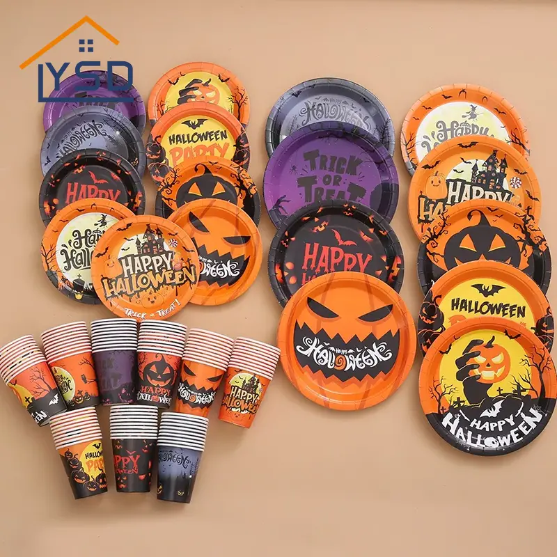 Halloween eldobható asztalkészletek