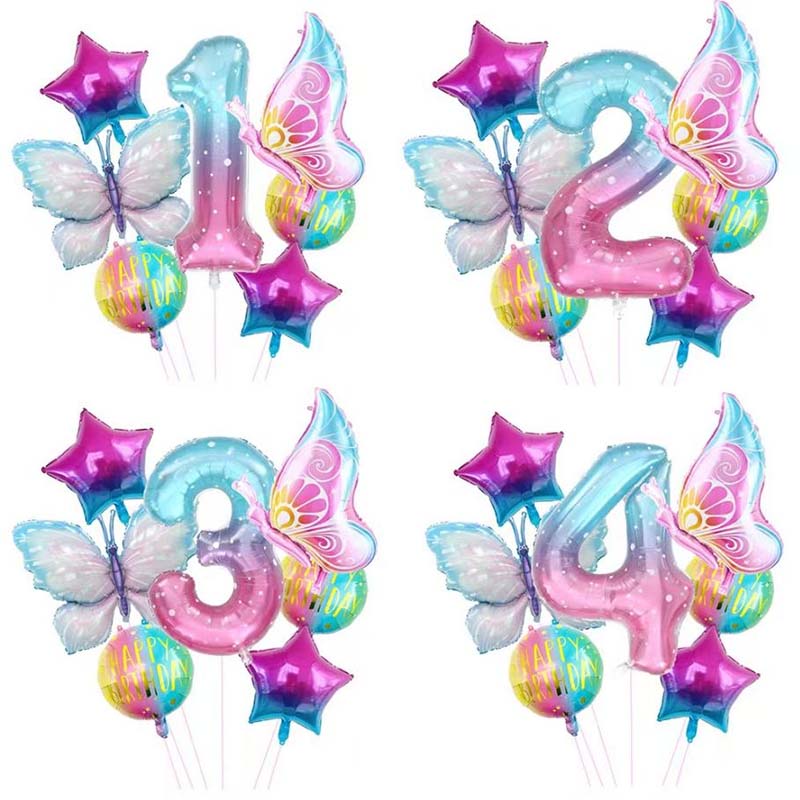 Butterfly foil balloon
