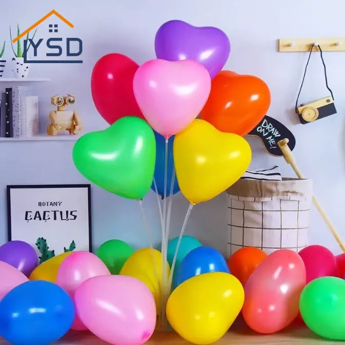 Matt szív latex ballon