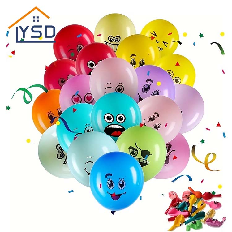 Smiley arc latex ballon